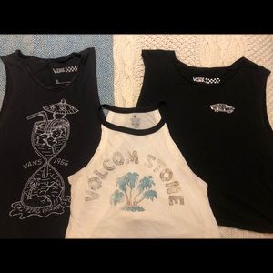 3 Muscle Tee’s Vans & Volcom
